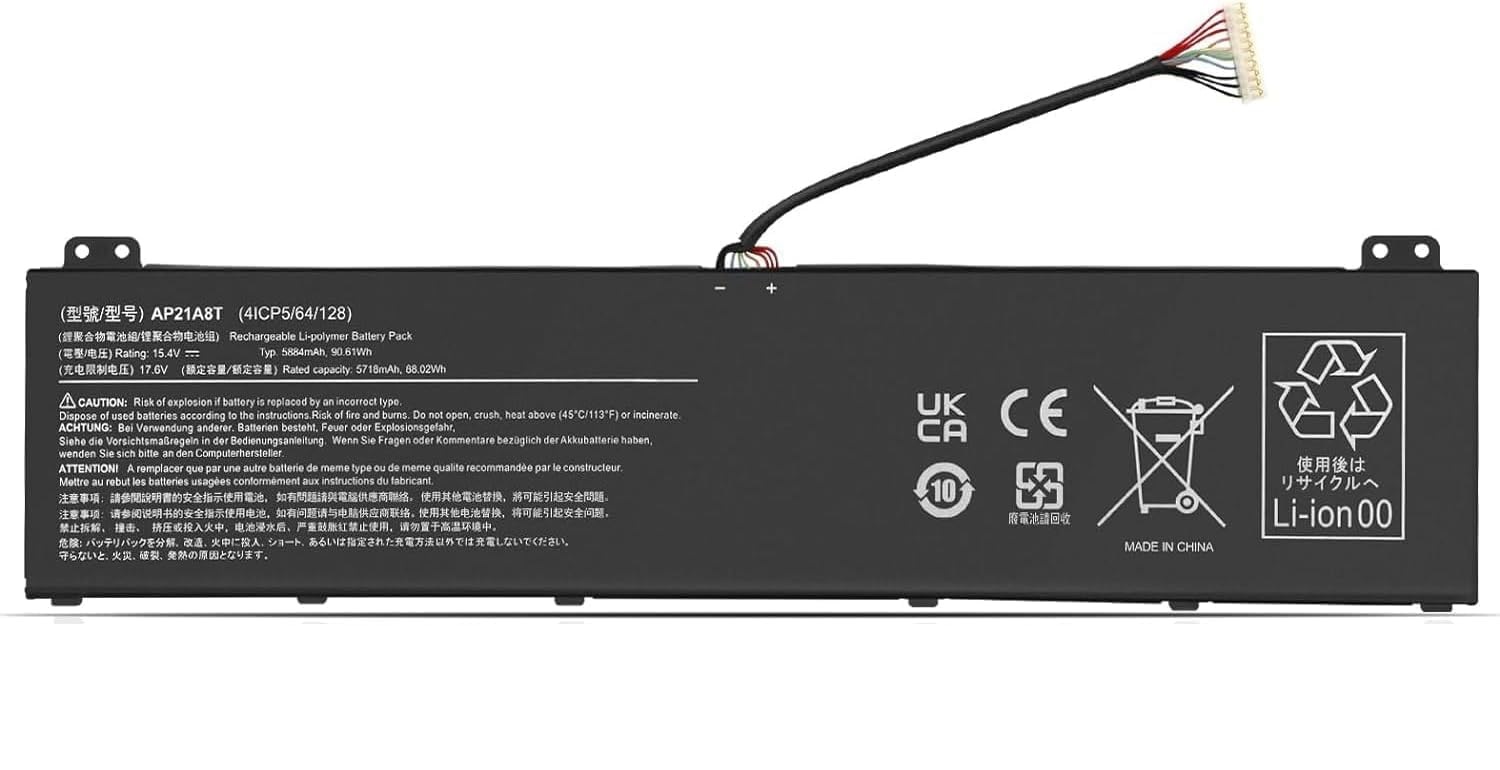 (Bild für) AP21A8T AP21A7T AP21A5T Acer Nitro 5 AN517-55 Predator Helios 18 PH18-71 akku