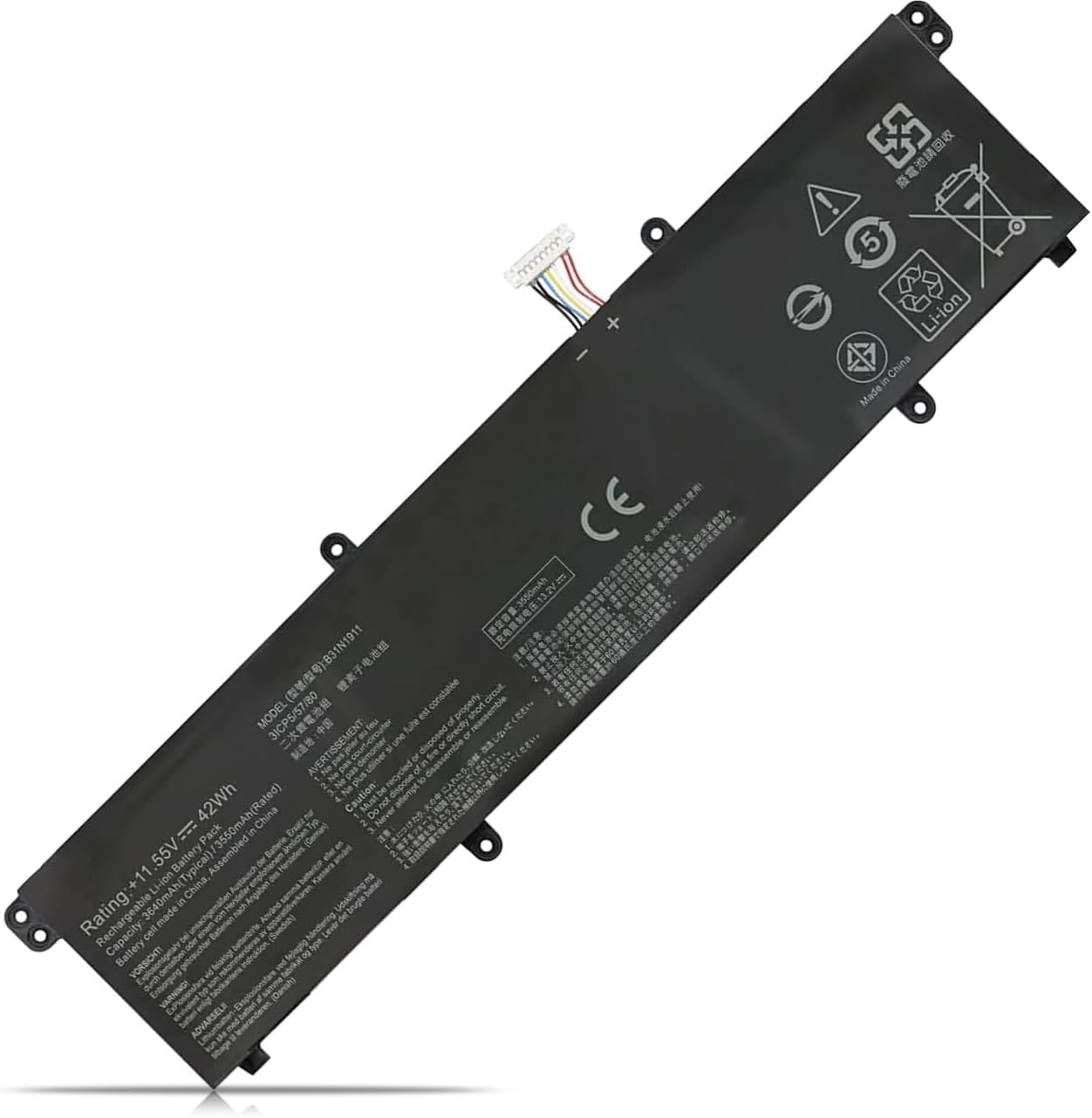 (Bild für) B31N1911 Asus X413FF VivoBook Flip 14 TM420IA-EC147 B0B200-03580300 akku