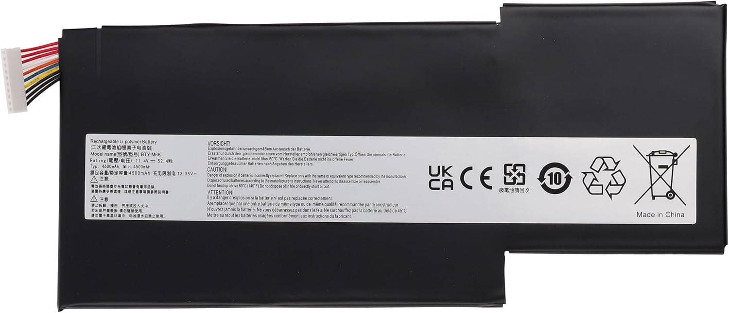 (Bild für) BTY-M6K MSI GF63 8RC-075AU,8RD-001CN,8RD-006CN,8RD-050NL,8RD-095XPL GS63VR 7RG akku