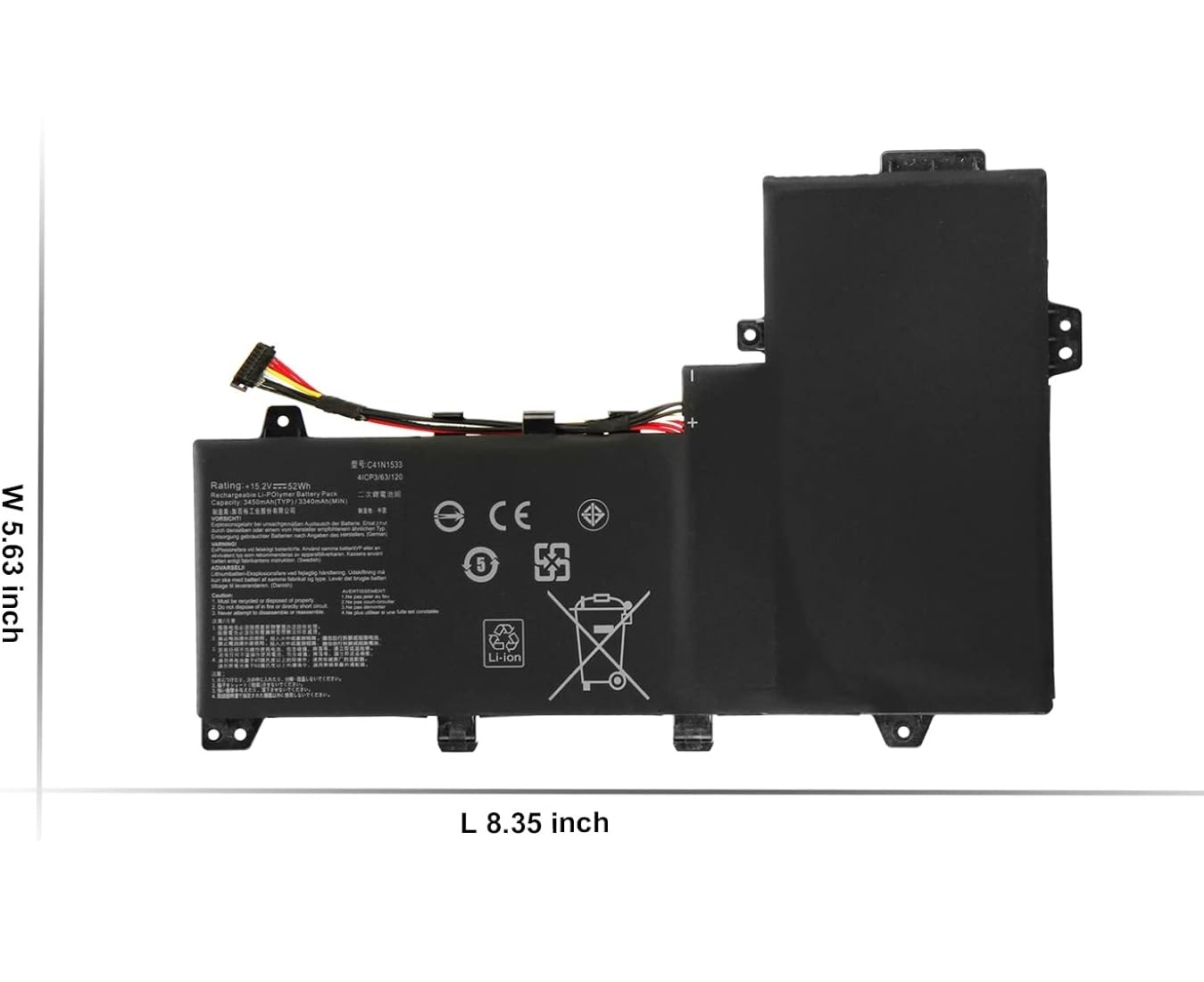 Modal Additional Images for C41N1533 Asus ZenBook Flip Q524UQ BBI7T14 UX560UQ UX560UX Zenfone Flip UX560UX FJ020R FZ017T 0B200-02010200 akku