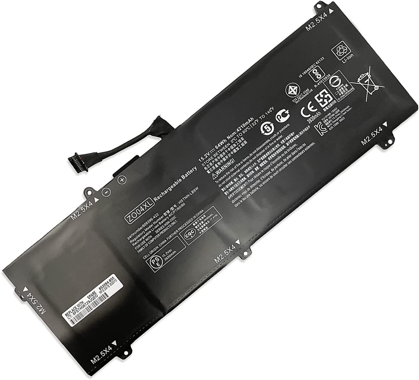 (Bild für) ZO04XL HP ZBook Studio G3 G4 Mobile Workstation 808450-001 HSTNN-CS8C HSTNN-C88C HSTNN-LB6W akku