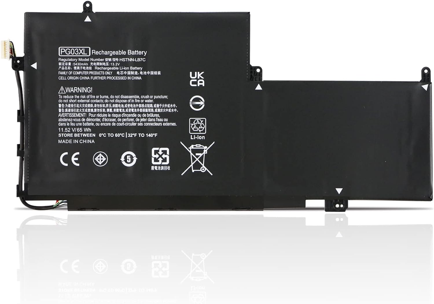 (Bild für) HP Spectre X360 15 AP011DX 15-AP000 AP000NA AP000NF AP000NX PGO3XL 831532-421,422 831758-005 HSTNN-LB7C akku