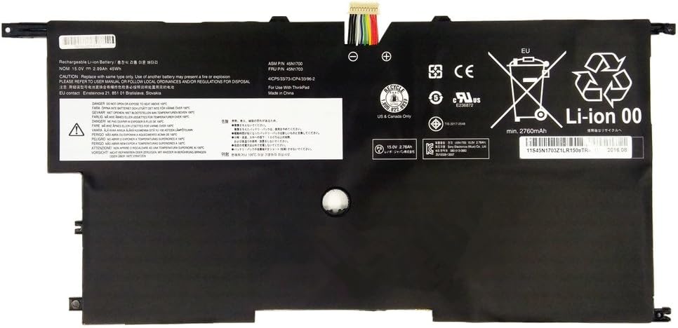 (Bild für) Lenovo 15V 45Wh 00HW002 00HW003 45N1700 45N1701 45N1702 45N1703 SB10F46440 SB10F46441 akku