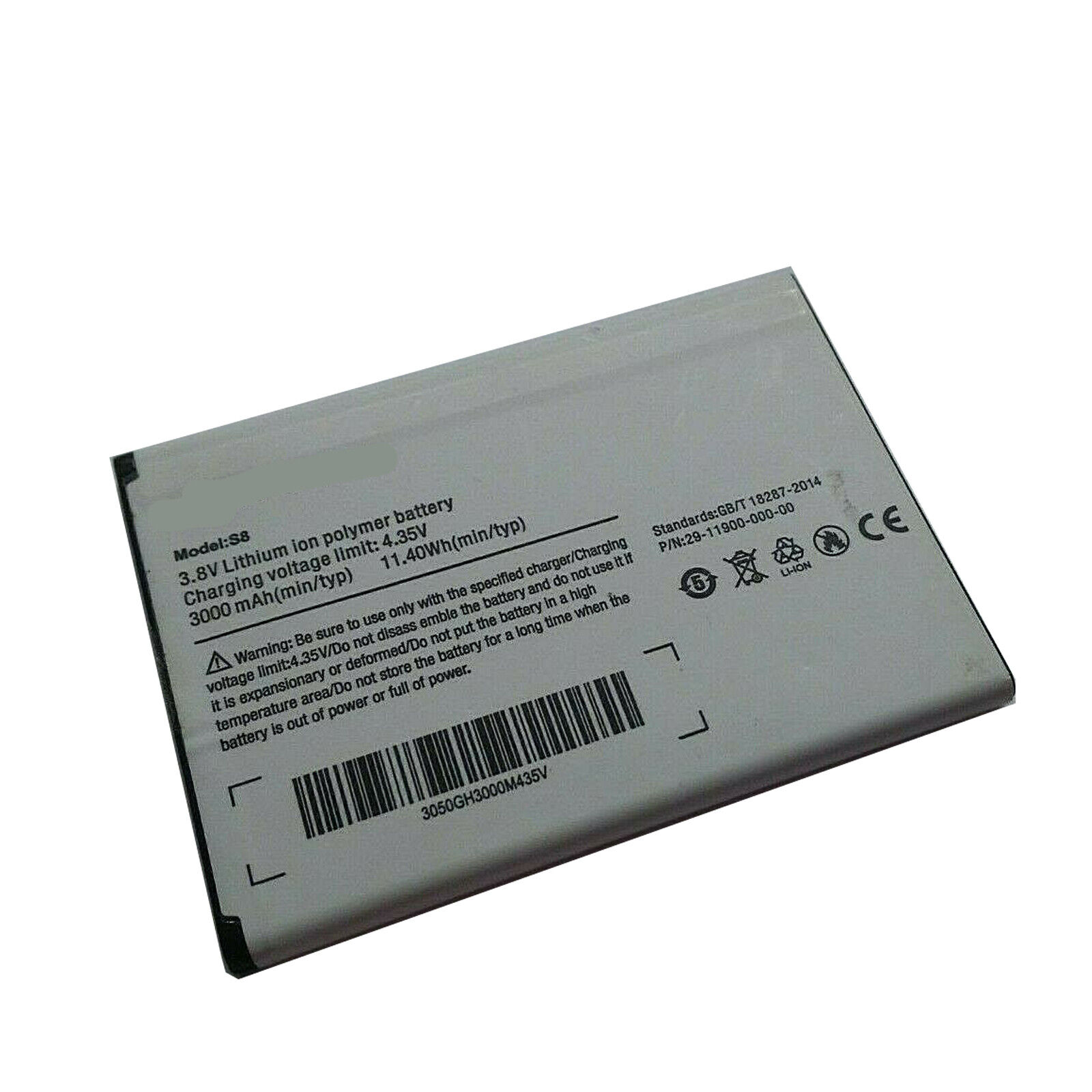 (Bild für) Ulefone S8,Ulefone S8 Pro 3000mAh 3,8V 11.4Wh Li-Polymer akku