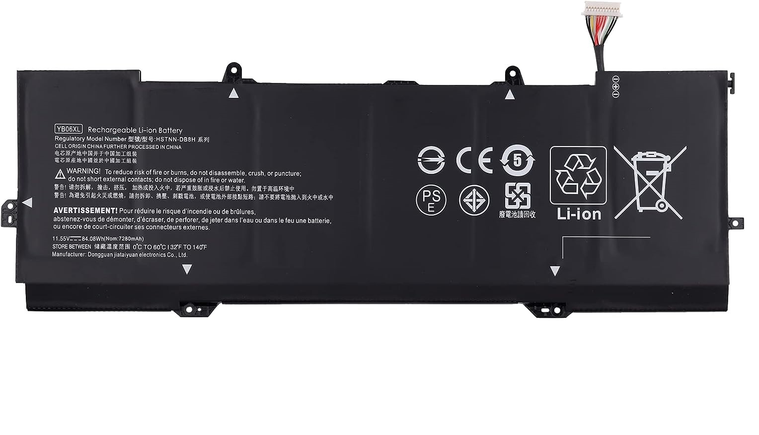 (Bild für) YB06XL HSTNN-DB8H HP Spectre X360 15-CH 15-ch005ng 15-ch011dx ch004na ch009ng ch006ng HSTNN-DB8H akku